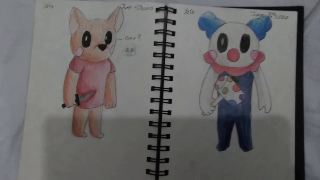 All My Piggy Drawings Part 3! - YouTube