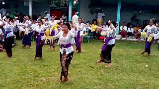 Seni tari budaya adat Bali tari Pendet desa adat mekar dewata unit 2 tulang bawang Lampung