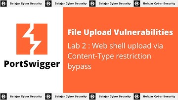 File upload vulnerabilities - Lab 2 : Web shell upload via Content-Type restriction bypass