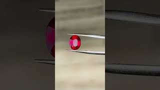 2.19ct Vivid Red Ruby Oval 8.27mm x 6.56mm x 4.79mm