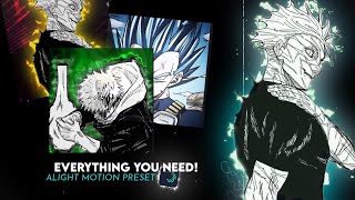 Alight Motion editing pack | anime preset alight motion