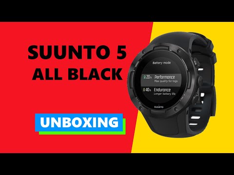 Suunto 5 All Black Unboxing HD (SS050299000)