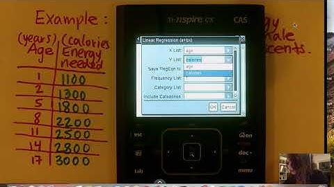 How to Find The Least Squares Regression Line Using Technology