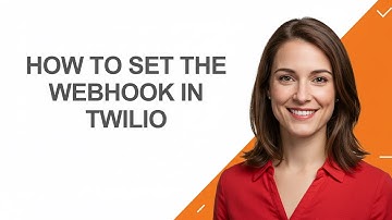How to Set The Webhook In Twilio - AshleyHowTo