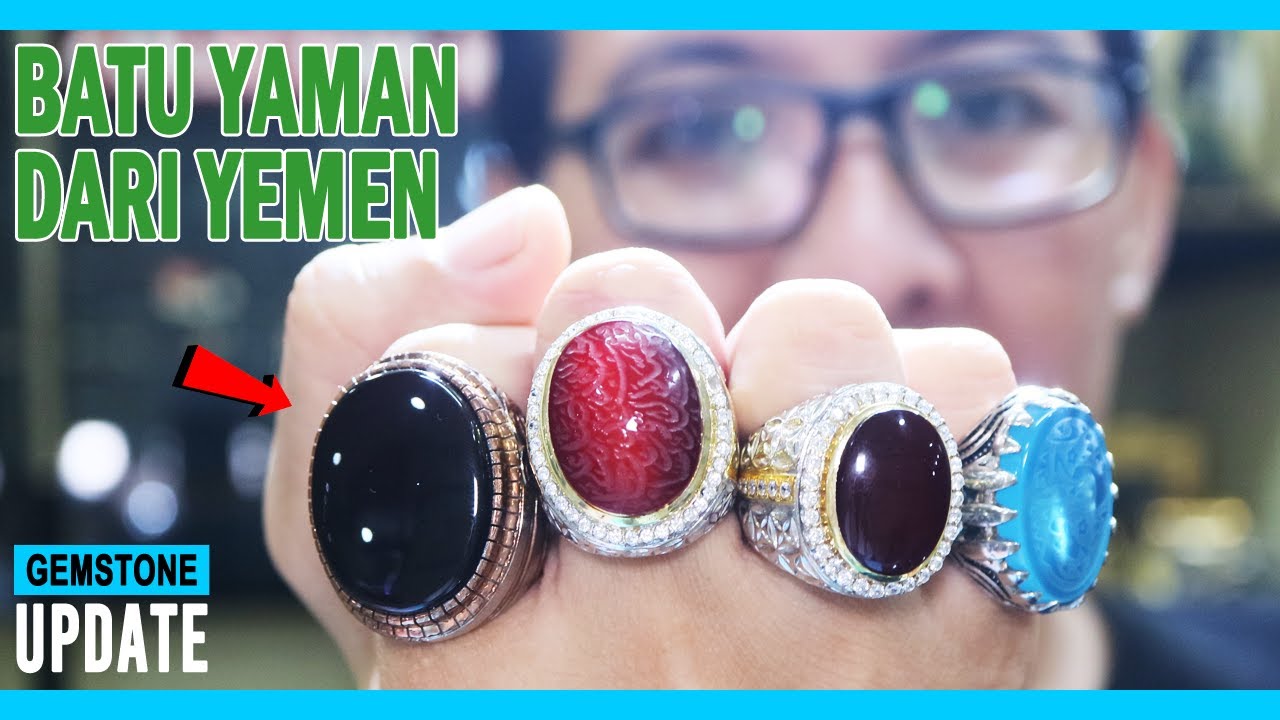 GEMSTONES UPDATE 09092021 - BATU YAMAN SARD CHALCEDONY DARI YEMEN ANGGUR KALIGRAFI YEMEN
