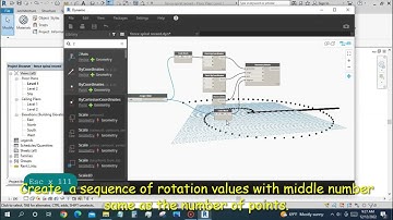 REVIT DYNAMO PRACTICE LESSONS (fence on conical spiral  )