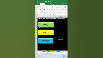 How to Create Buttons & Link with different Excel Sheets🤔 #shorts #excel #virel #exceltutorial