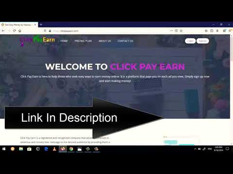 How To Earn  from Click Pay Earn And Register online earning website