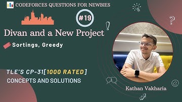 Divan and a New Project | Codeforces | @TLE_Eliminators 