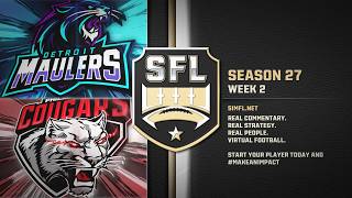 SFL Season 27 Week 2 - Detroit Philadelphia