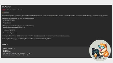 Leetcode 818 | Race Car | Under 3 minutes
