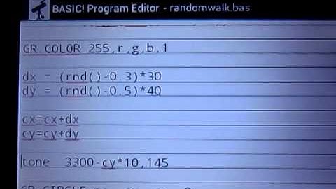 Random Walk by RFO BASIC