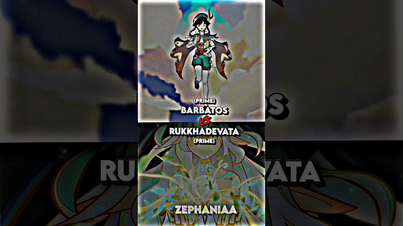 Barbatos vs Rukhadevata | Zhongli vs Raiden Ei || 