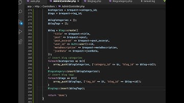 Add multiple categories and tags using single query| Full stack Laravel vue development | Part 39