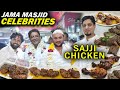 Grand opening with celebrities in jama masjid  shanedilli foods  sajji chicken  street foods