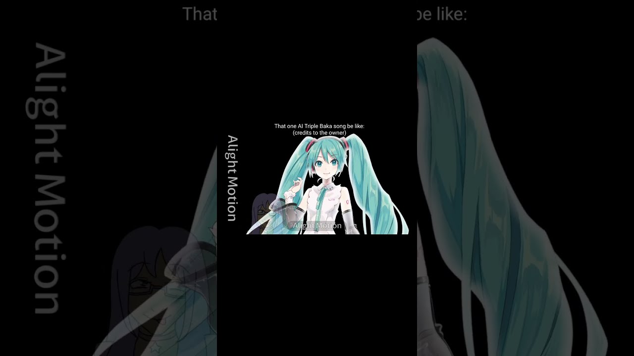 That One Disgusting AI Triple Baka Video Be Like NO CREDITS TO THE OWNER Miku Teto Akitaneru