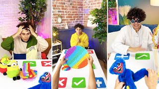 I DO POP IT TRADING WITH HUGGY WUGGY FAN || FUN TRADING FIDGET TOYS GAMES BY SMOL TOK