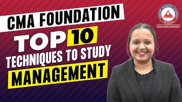 How To Study CMA Foundation Management ? Akash Agarwal Classes