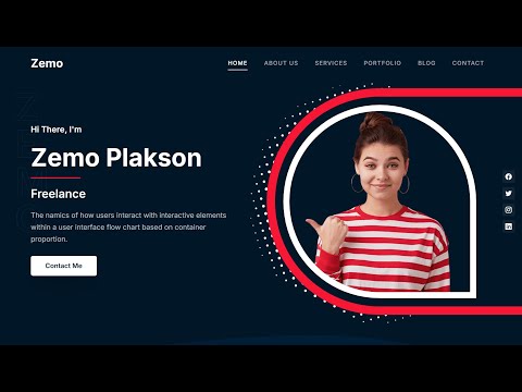 Build a Stunning Freelancer Portfolio Website || Free Source Code! ||
