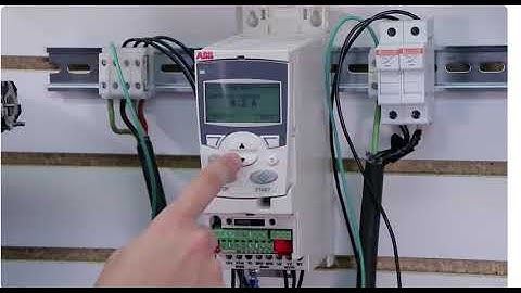 ABB ACS-355 frequency drive  startup programming