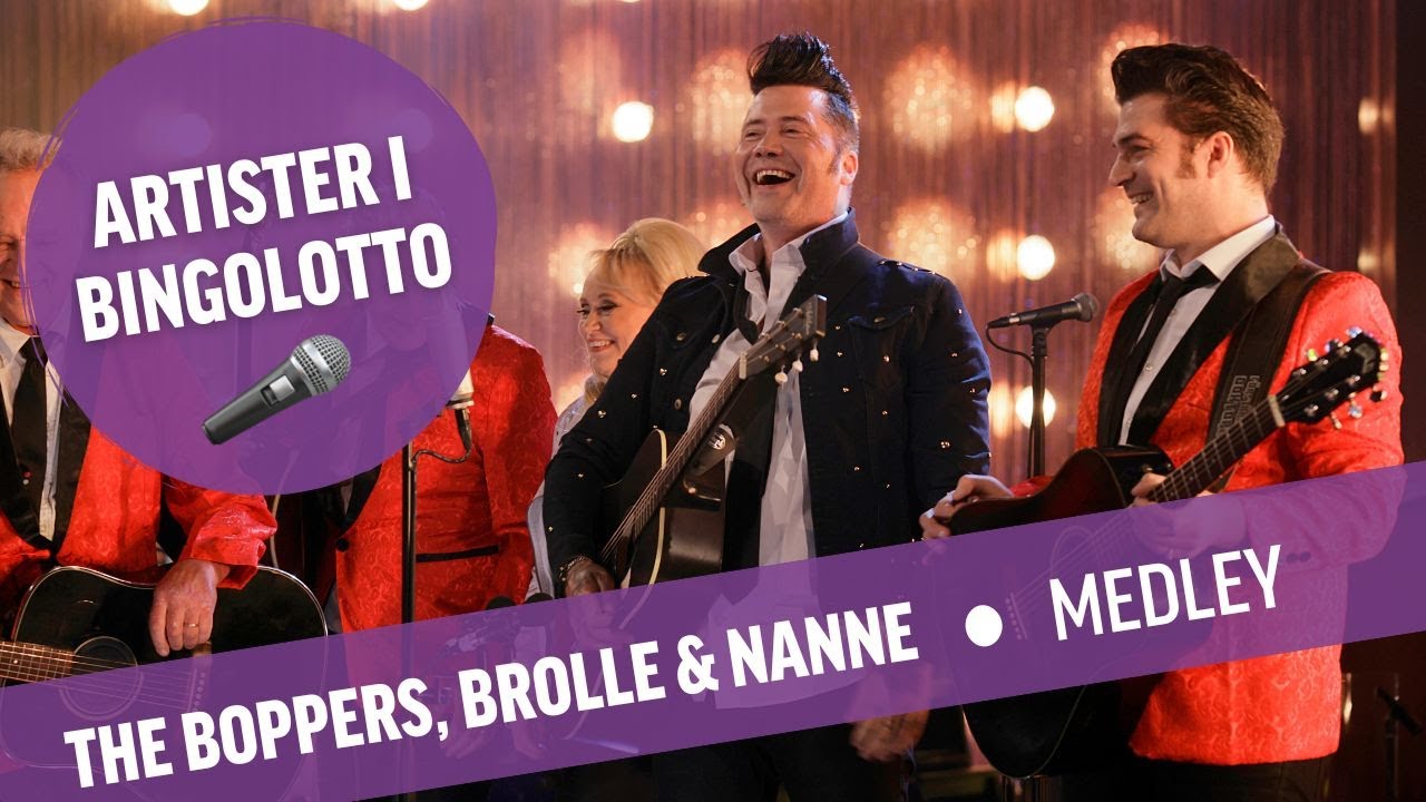 The Boppers, Brolle & Nanne Grönvall - Medley - Live i BingoLotto