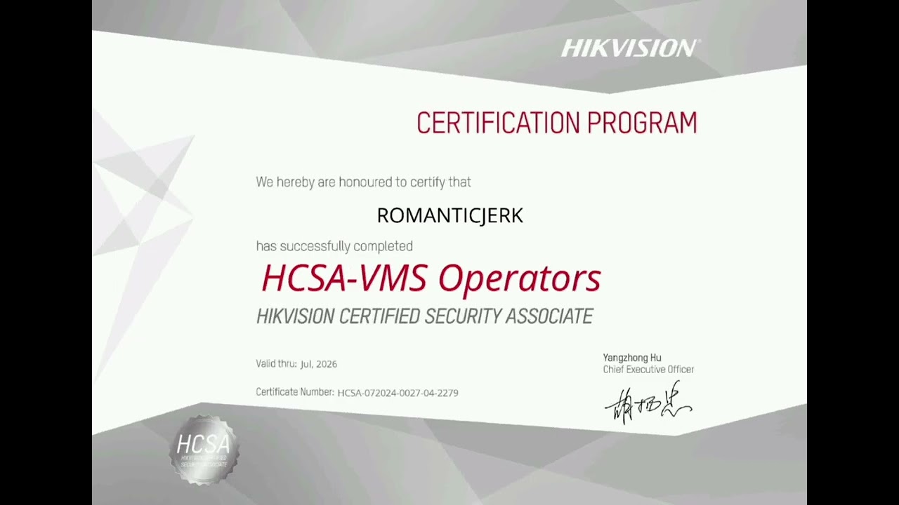 CGSA HCSA HCSP CGSP ALL CERTIFICATES