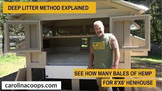 Famous Deep Litter Method Explained - How Many Hemp Bales for 8'x6' Henhouse Profile