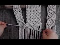 macrame tutorial: macrame wall hanging part 2 / მაკრამე : კედლის დეკორაცია ნაწ. 2