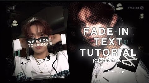 FADE IN TEXT tutorial (capcut FREE)