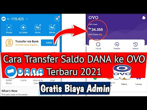 Cara transfer dana ke ovo tanpa biaya admin 2021