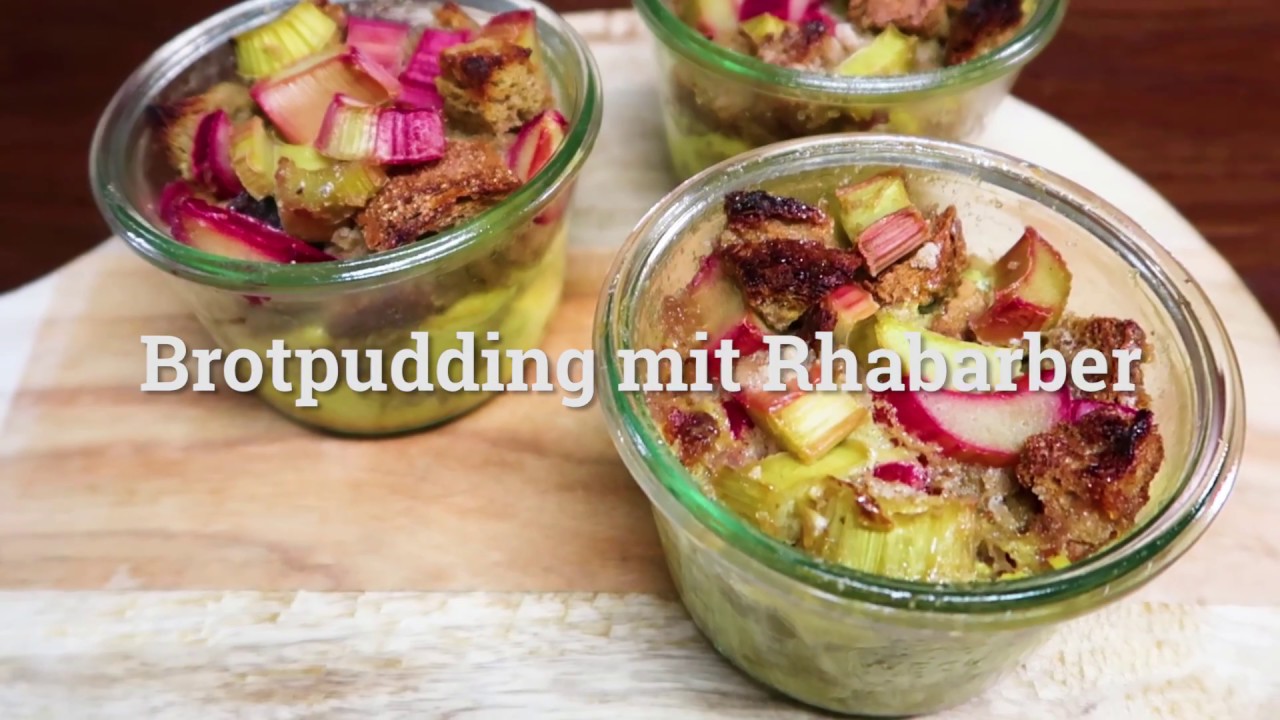 Farmy Rezept | Brotpudding mit Rhabarber - YouTube