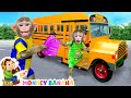 School Bus Rules | Wheel on the Bus Song | Monkey Banana Dance - Nursery Rhymes for Kids