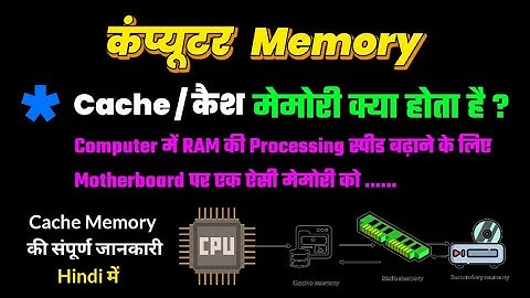 कैश मेमोरी क्या होती है ? || What is Cache Memory ? || Full Tutorial | #computer #memory #tutorial
