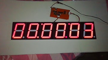 Arduino Stopwatch 4 inch 7 Segment and 433mhz Remote