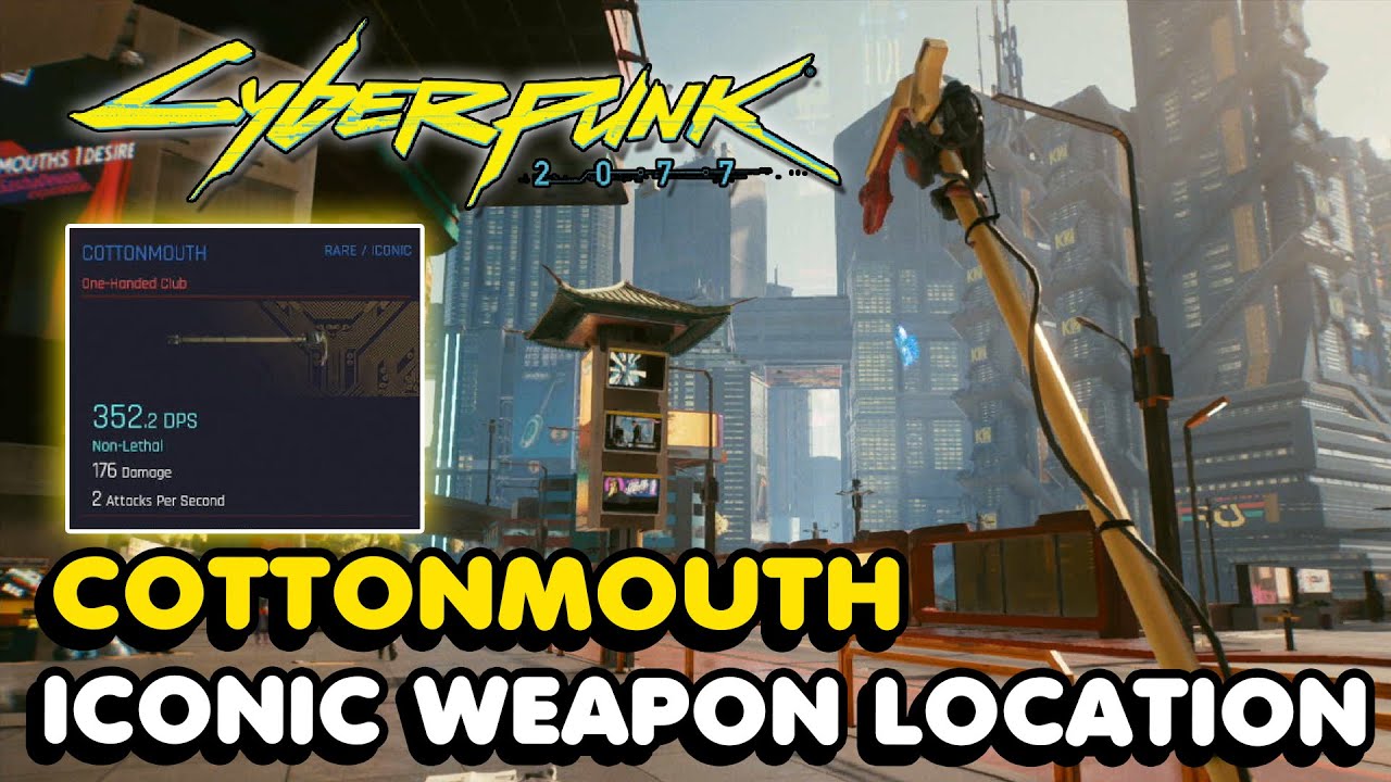 How To Get The Cottonmouth In Cyberpunk 2077 (Iconic Weapon Location