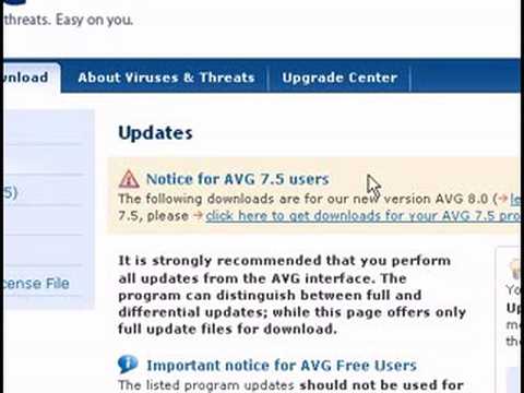 avg update download
