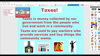 Social Studies Lesson - Taxes on Services