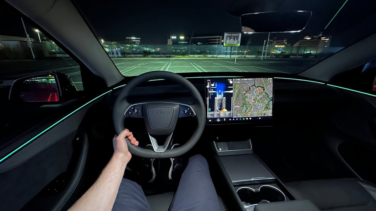 Driving New Tesla Model Y 2025 Juniper - No Comment!