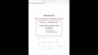 Unit 1- Lesson 2: Translations
