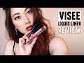 NEW! VISEE COLOR IMPACT LIQUID LINER - Review / First Impression 🖊️