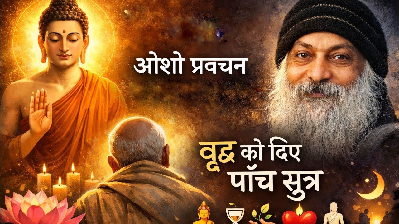 वृद्ध को दिए पांच सूत्र ( गौतम बुद्ध ) #ओशो प्रवचन #osho speech 
