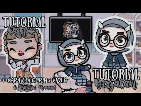TUTORIAL BERJALAN DI AVATAR WORLD PAZU | CARA DANCE | CARA COLOURING VIDEO DI MALIKAA CHANNEL