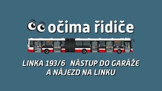 POV očima řidiče autobusu - nástup a nájezd na linku