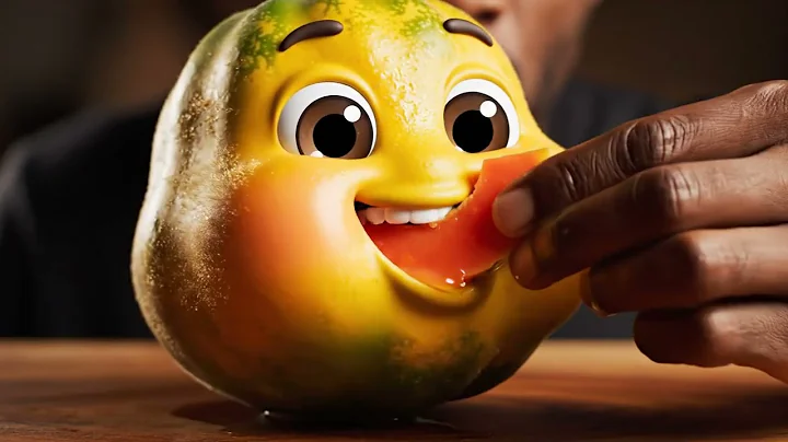 🥭 Playful Papaya Eats - Delightful ASMR Experience 🥰