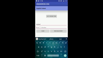 Android | Explicit Intent