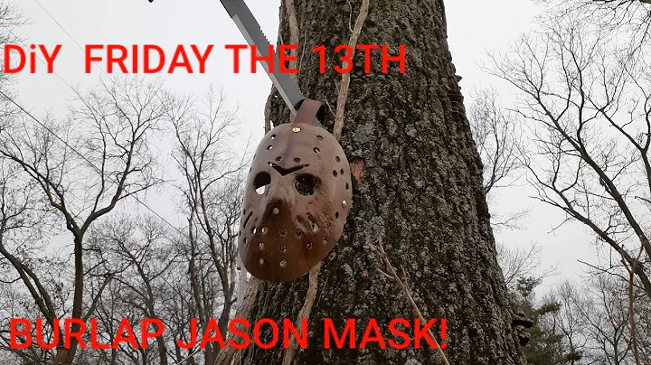 Friday The 13th Jason Vorhees custom burlap hockey...