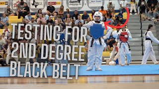 TAEKWONDO- NALA TESTING FOR 2ND DEGREE BLACK BELT + DEMO CLIPS