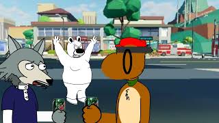 Tag Barker Drives Cars out of Legos (Goanimate)