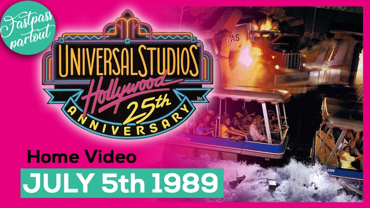 UNIVERSAL STUDIOS HOLLYWOOD 1989 - Home video | Tram Tour, Miami Vice, Conan and Western Stunt Show