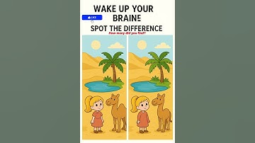 🐪 Spot the Difference | Girl and Camel at the Oasis